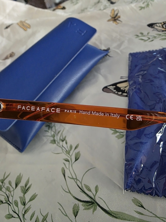 Face A Face Paris BLANK 2 Handmade Italy Designer Sunglasses Orange Green NWT main image 6